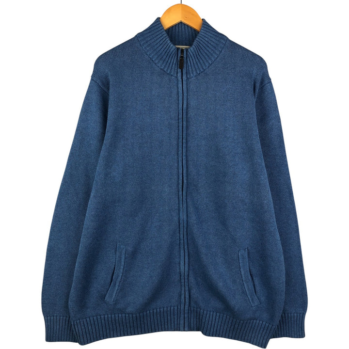 90'S LLBean Driver's Knit Sweater, Men's XL, Vintage cotton Blue type light blue Vintage Second Hand