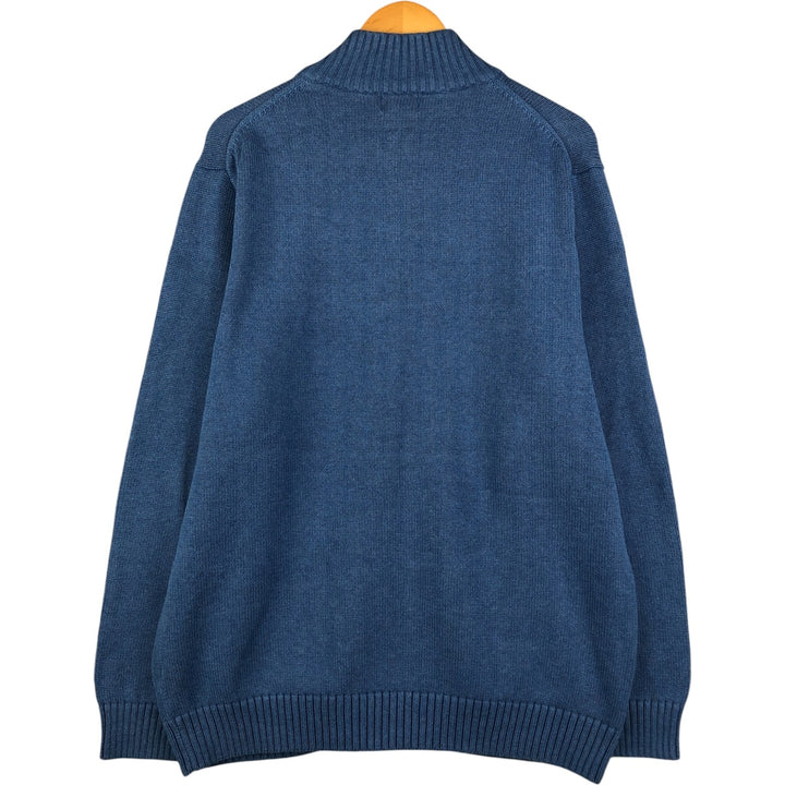 90'S LLBean Driver's Knit Sweater, Men's XL, Vintage cotton Blue type light blue Vintage Second Hand