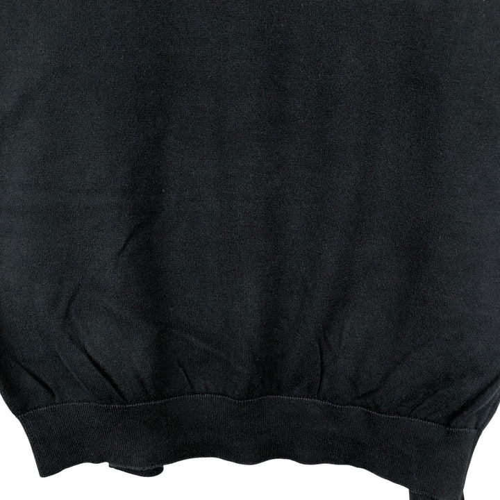 Barbour cotton knit sweater, men's size L cotton black type Vintage Second Hand