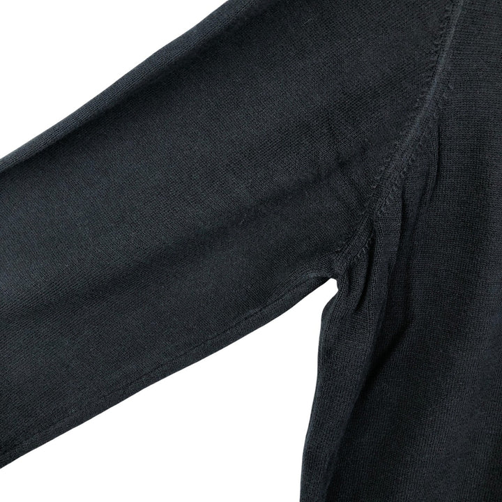 Barbour cotton knit sweater, men's size L cotton black type Vintage Second Hand