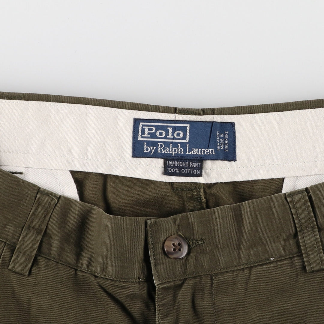 Ralph Lauren POLO by Ralph Lauren HAMMOND PANT, two-pleat chino pants, men's size W34 / eaa466055