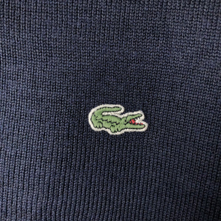 Lacoste Acrylic Knit Sweater, Size 6, Men's XL acrylic navy blue type Vintage Second Hand