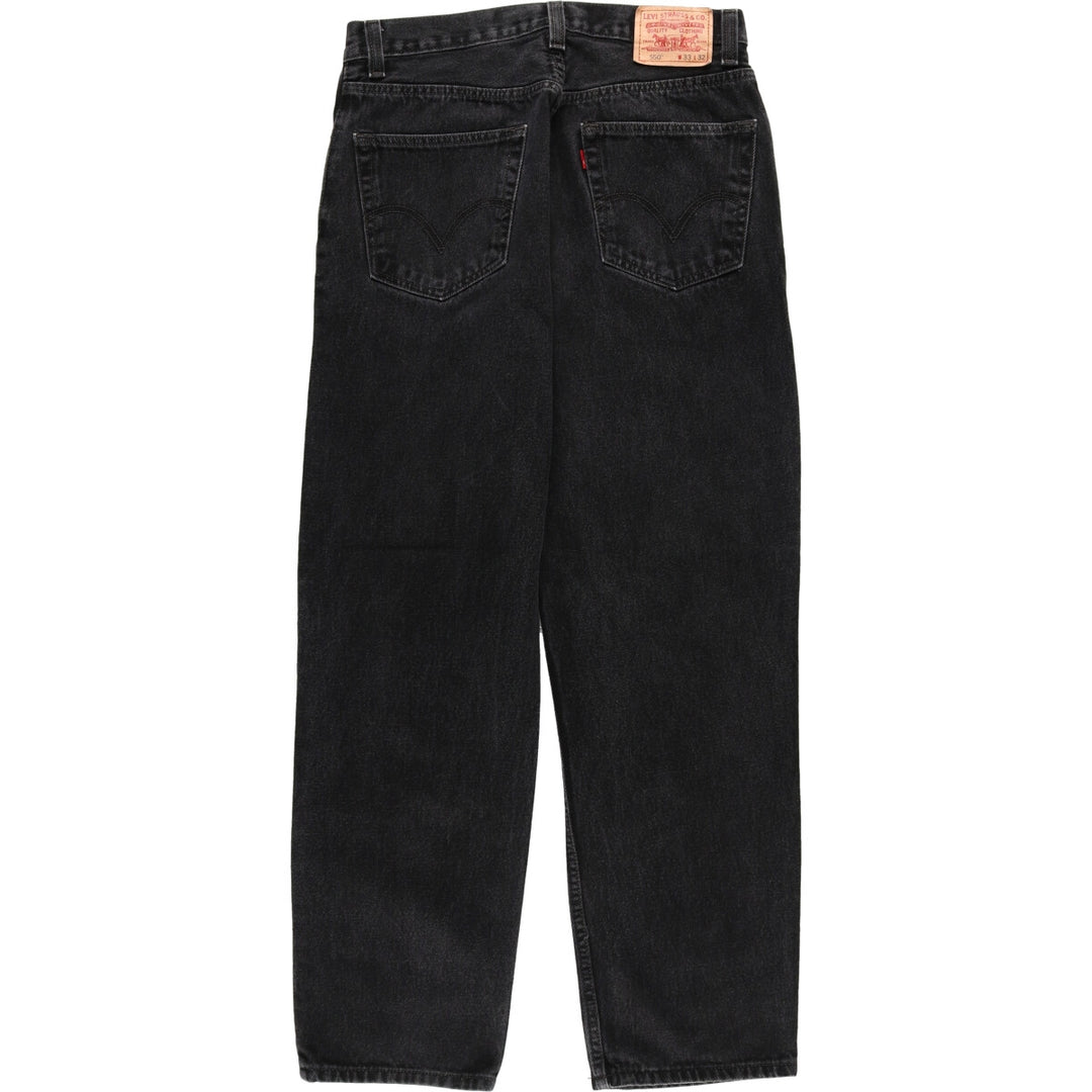 Levi's 550 Relaxed Fit Black Denim Tapered Denim Pants Men's W34 equivalent / eaa466127