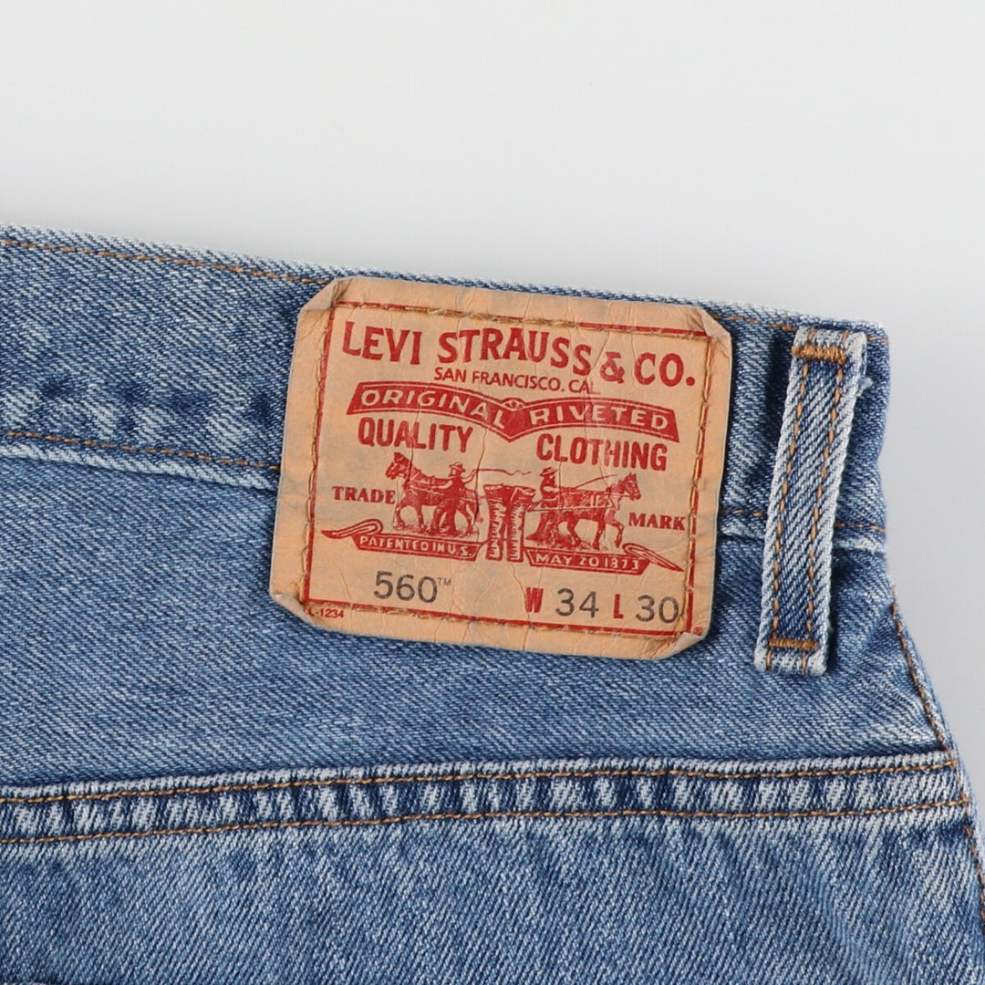 Levi's 560 COMFORT FIT tapered denim pants for men, size W34 / eaa466137