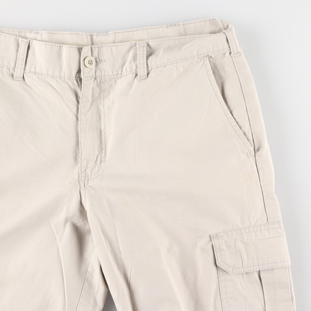 Dickies Relaxed Ripstop Cargo Shorts, Men's, W36 cotton gray type Vintage Second Hand