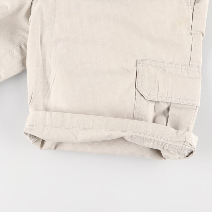 Dickies Relaxed Ripstop Cargo Shorts, Men's, W36 cotton gray type Vintage Second Hand