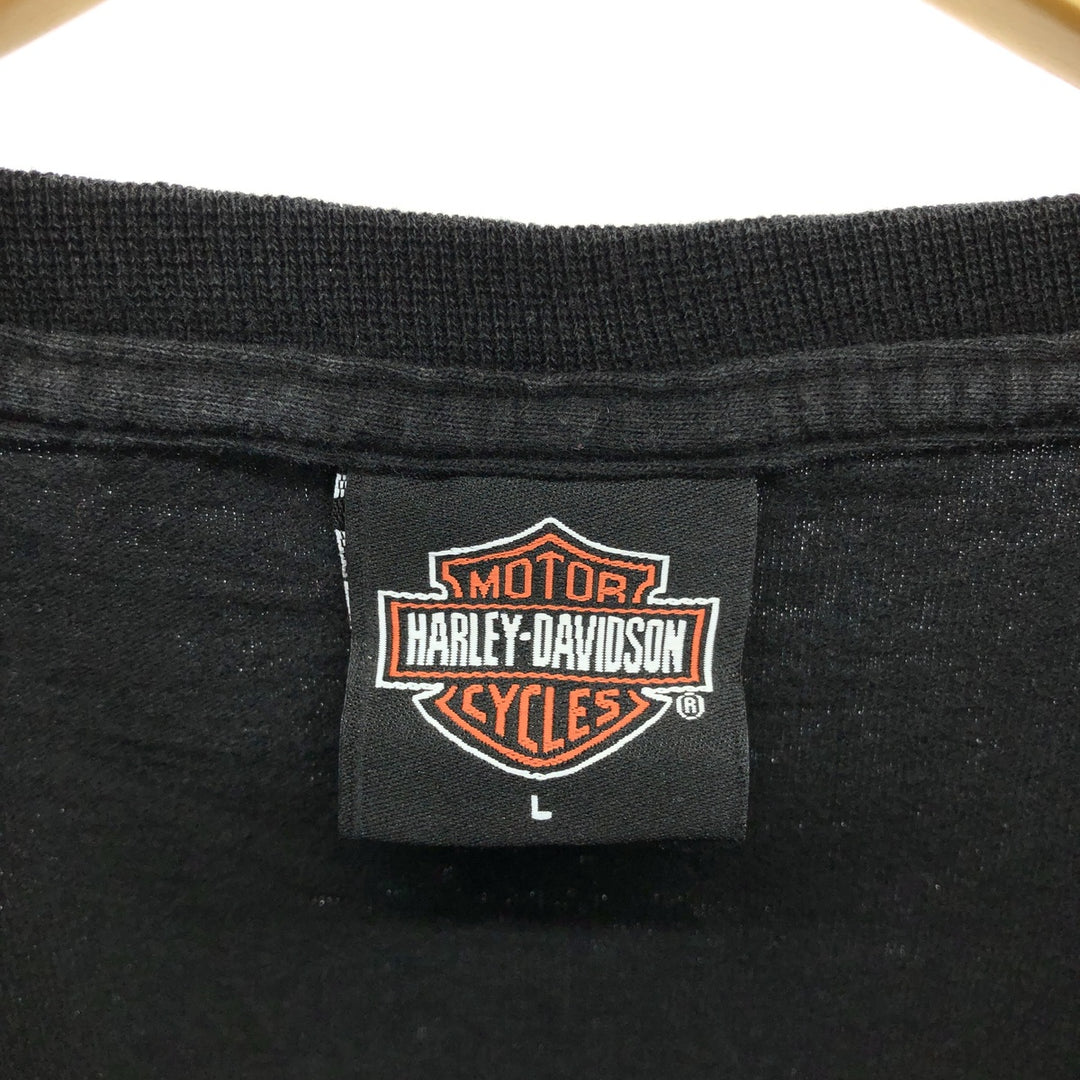 00'S Harley-Davidson Long Sleeve T-Shirt Made in USA Men's Size L /eaa466183