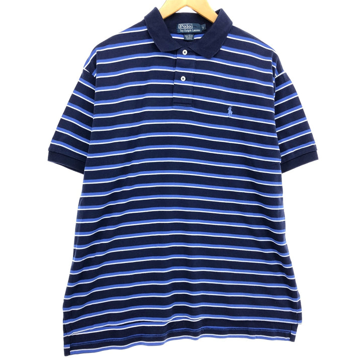 Ralph Lauren POLO by Ralph Lauren short sleeve striped polo shirt, men's size L / eaa466189