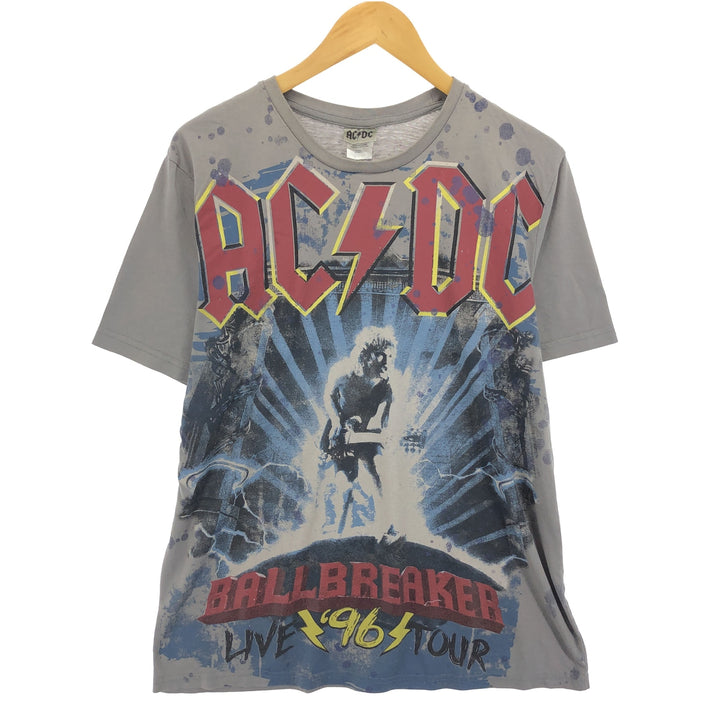 AC/DC Large Print Band T-Shirt Band Tee Men's L size /eaa466214