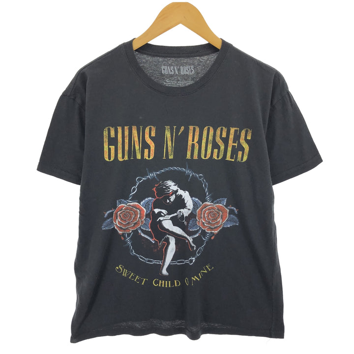 GUNS N' ROSES Guns N' Roses Band T-shirt Band Tee Men's L size /eaa466220