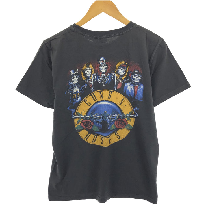 Guns N' Roses Skull Pattern Back Print Band T-Shirt Band Tee Men's M size /eaa466222