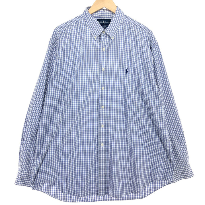 Ralph Lauren BLAKE long sleeve button down check shirt men's XL equivalent /eaa466229