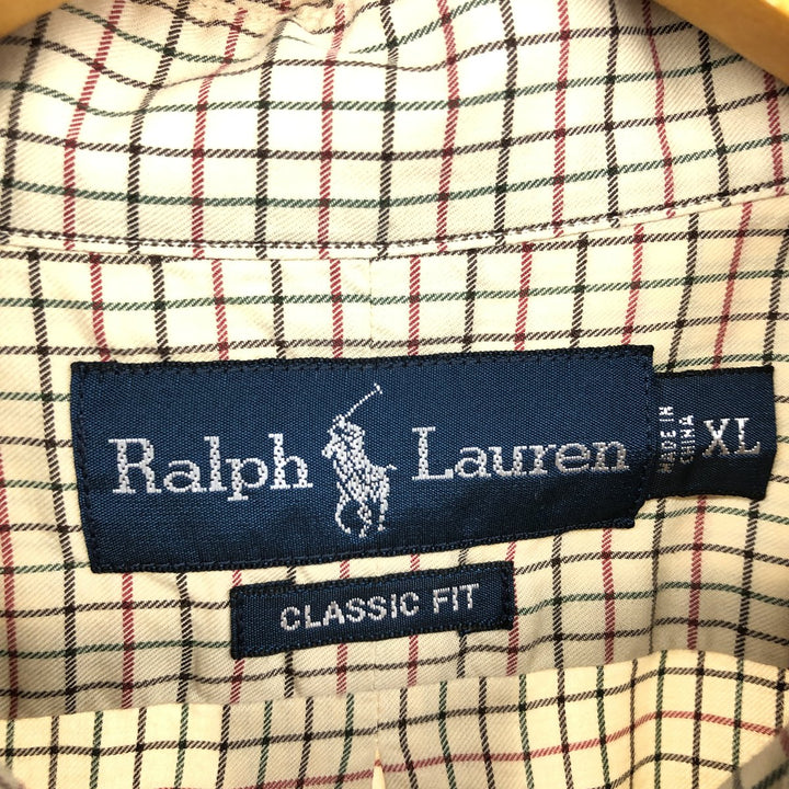 Ralph Lauren Classic Fit Long Sleeve Button Down Check Shirt Men's XL / eaa466230