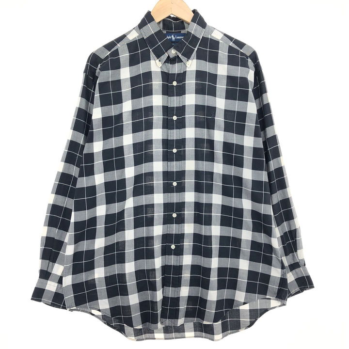 Ralph Lauren BLAKE long sleeve button down check shirt men's size L / eaa466233