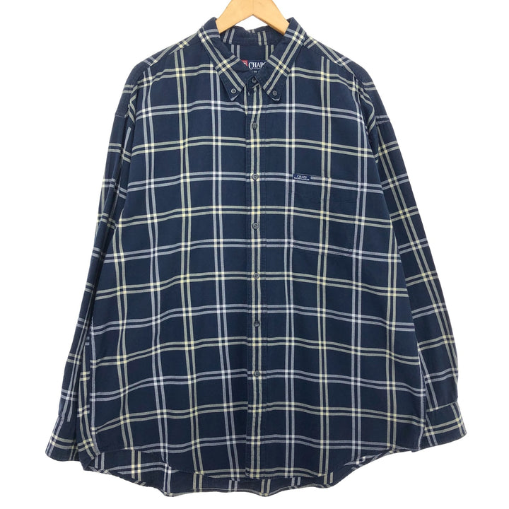 90'S Ralph Lauren CHAPS long sleeve button down check shirt men's XXL vintage /eaa466238