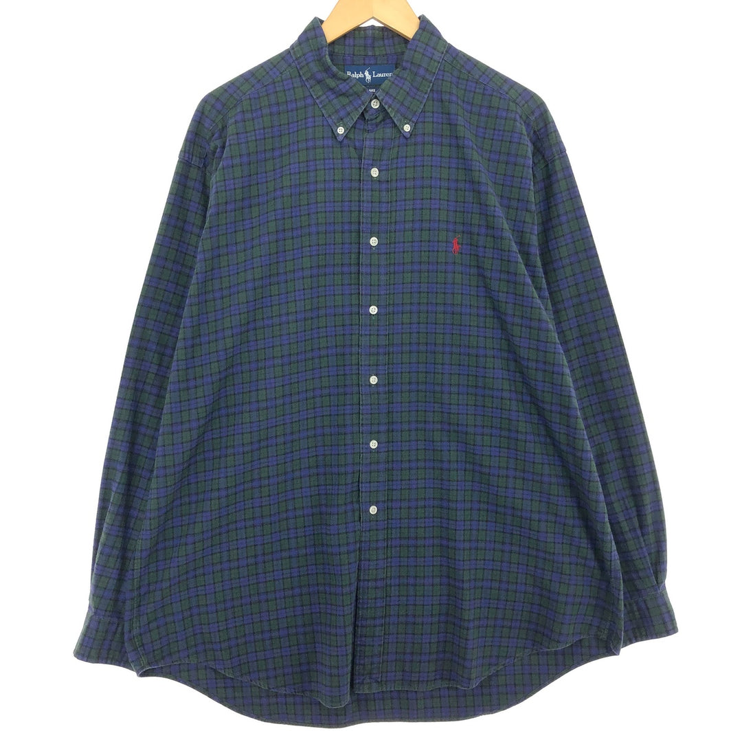 Ralph Lauren BLAKE long sleeve button down check shirt men's XL equivalent /eaa466240