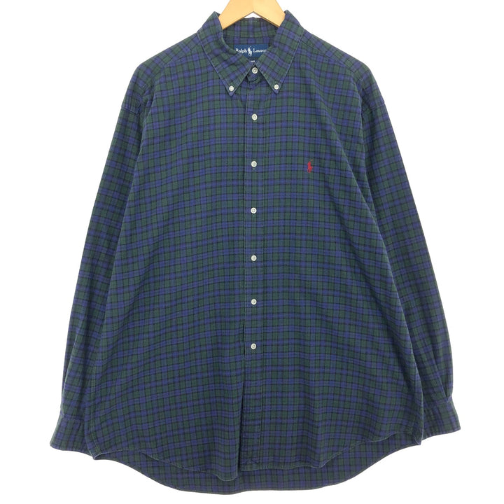 Ralph Lauren BLAKE long sleeve button down check shirt men's XL equivalent /eaa466240