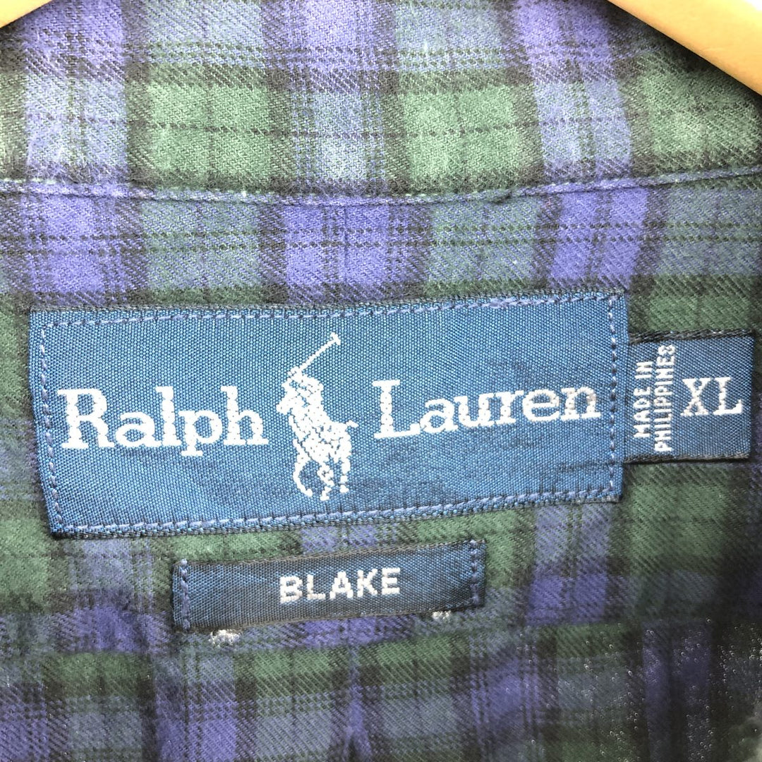 Ralph Lauren BLAKE long sleeve button down check shirt men's XL equivalent /eaa466240