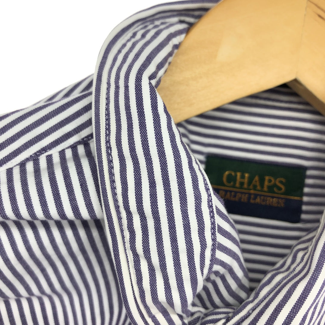 90'S Ralph Lauren CHAPS Long Sleeve Button Down Striped Shirt Men's XL Vintage /eaa466244