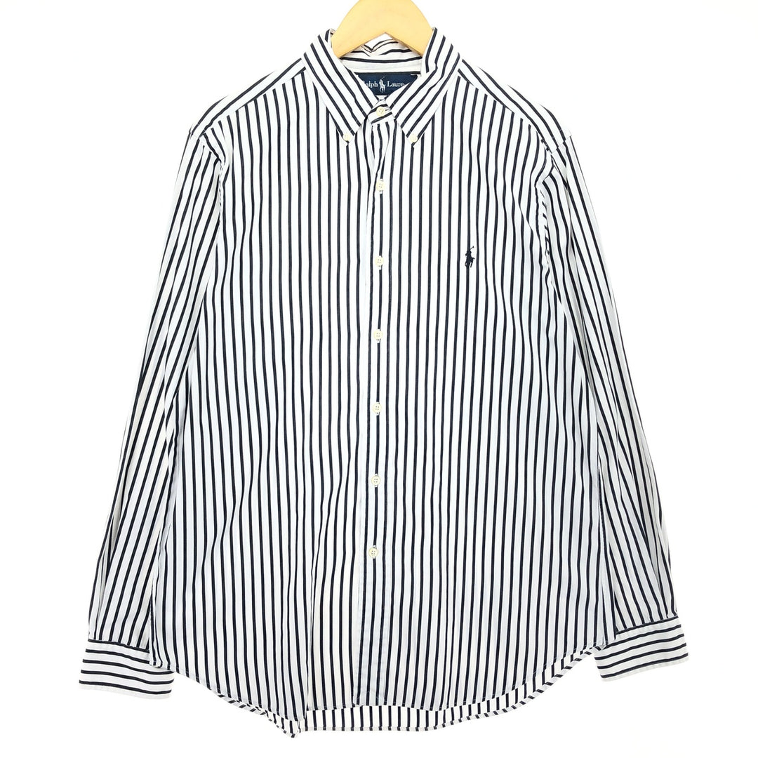 Ralph Lauren Classic Fit Long Sleeve Button Down Striped Shirt Men's L /eaa466246