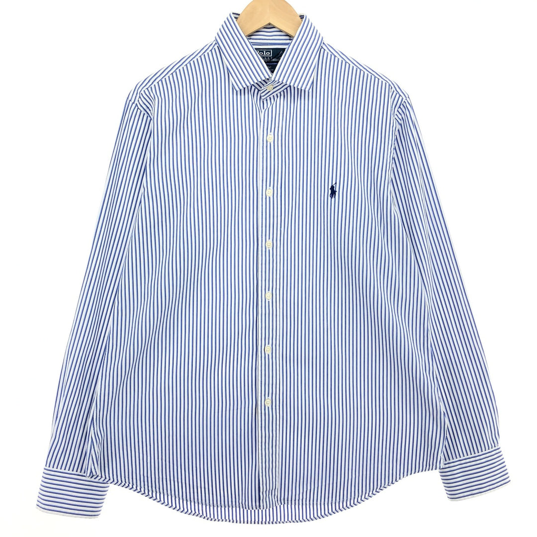 Ralph Lauren Ralph Lauren REGENT CUSTOM FIT wide collar long sleeve cotton striped shirt men's L equivalent /eaa466247