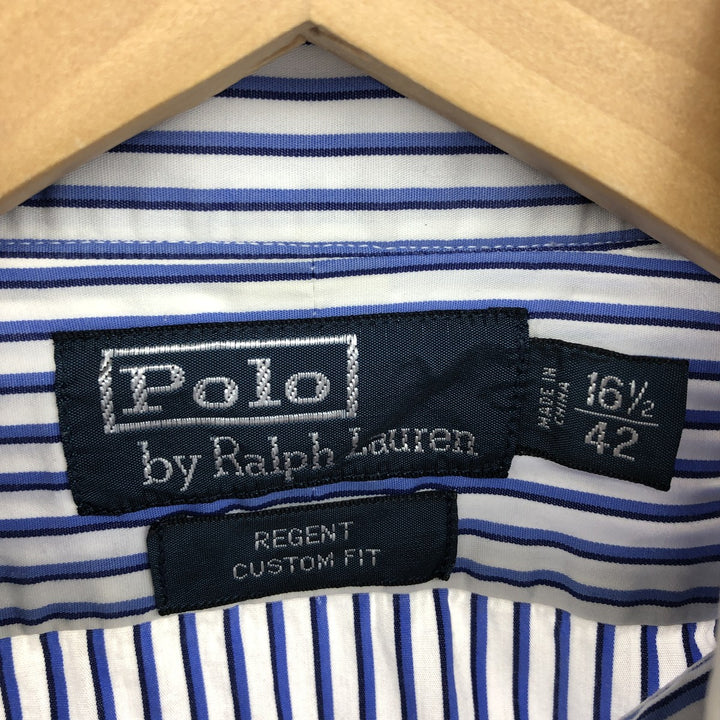 Ralph Lauren Ralph Lauren REGENT CUSTOM FIT wide collar long sleeve cotton striped shirt men's L equivalent /eaa466247