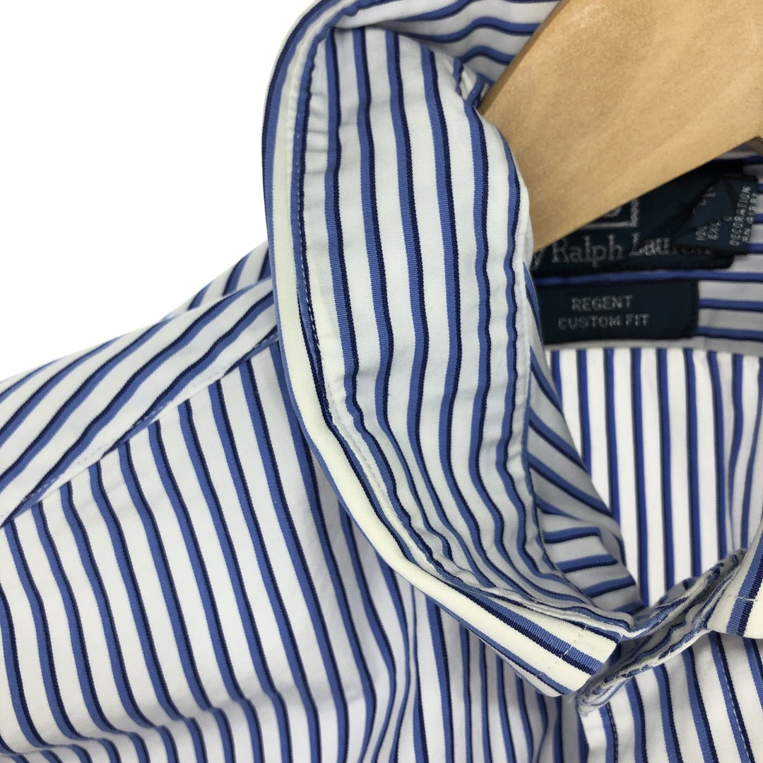 Ralph Lauren Ralph Lauren REGENT CUSTOM FIT wide collar long sleeve cotton striped shirt men's L equivalent /eaa466247