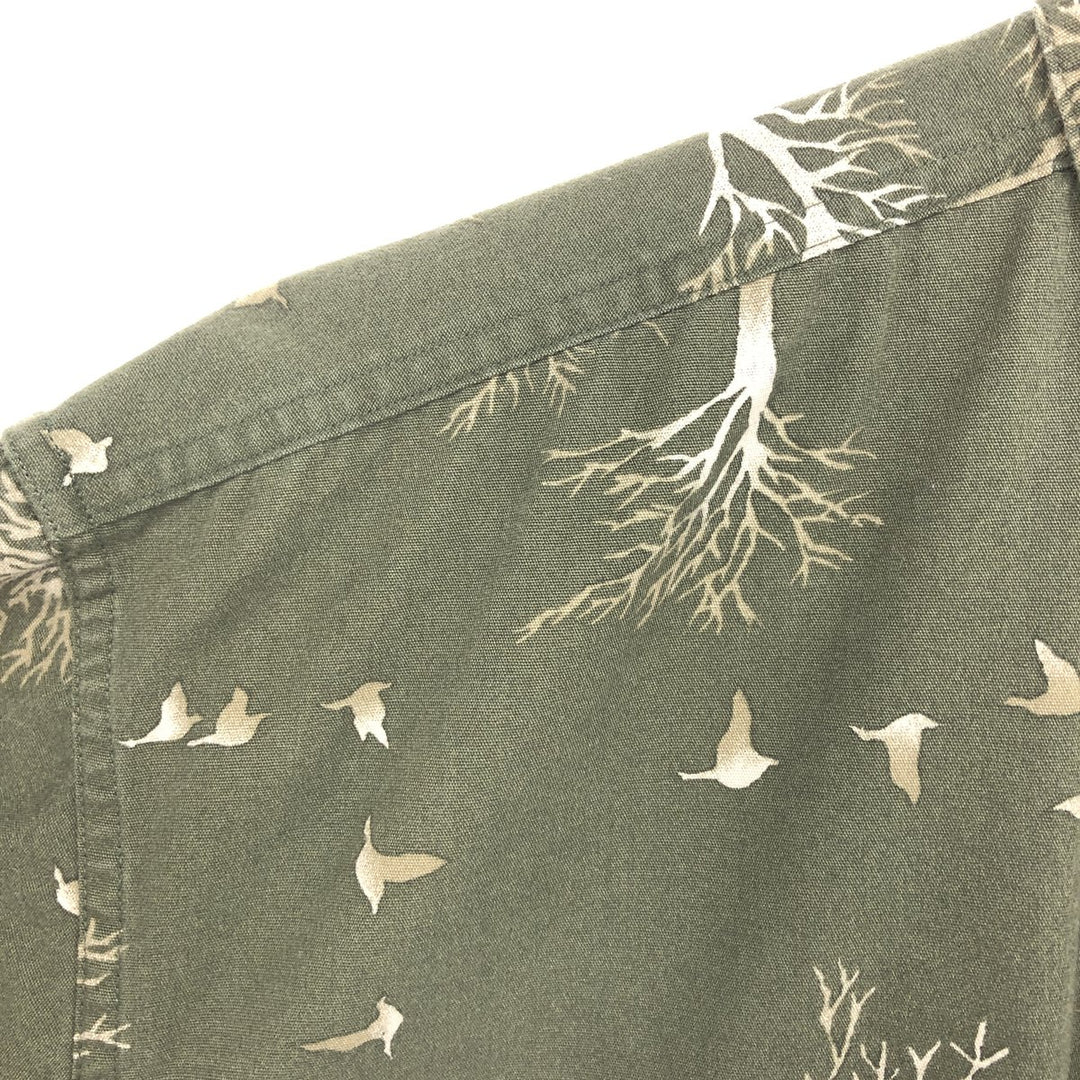 90'S Ralph Lauren CHAPS all-over print long sleeve button-down shirt, men's XL size, vintage /eaa466249