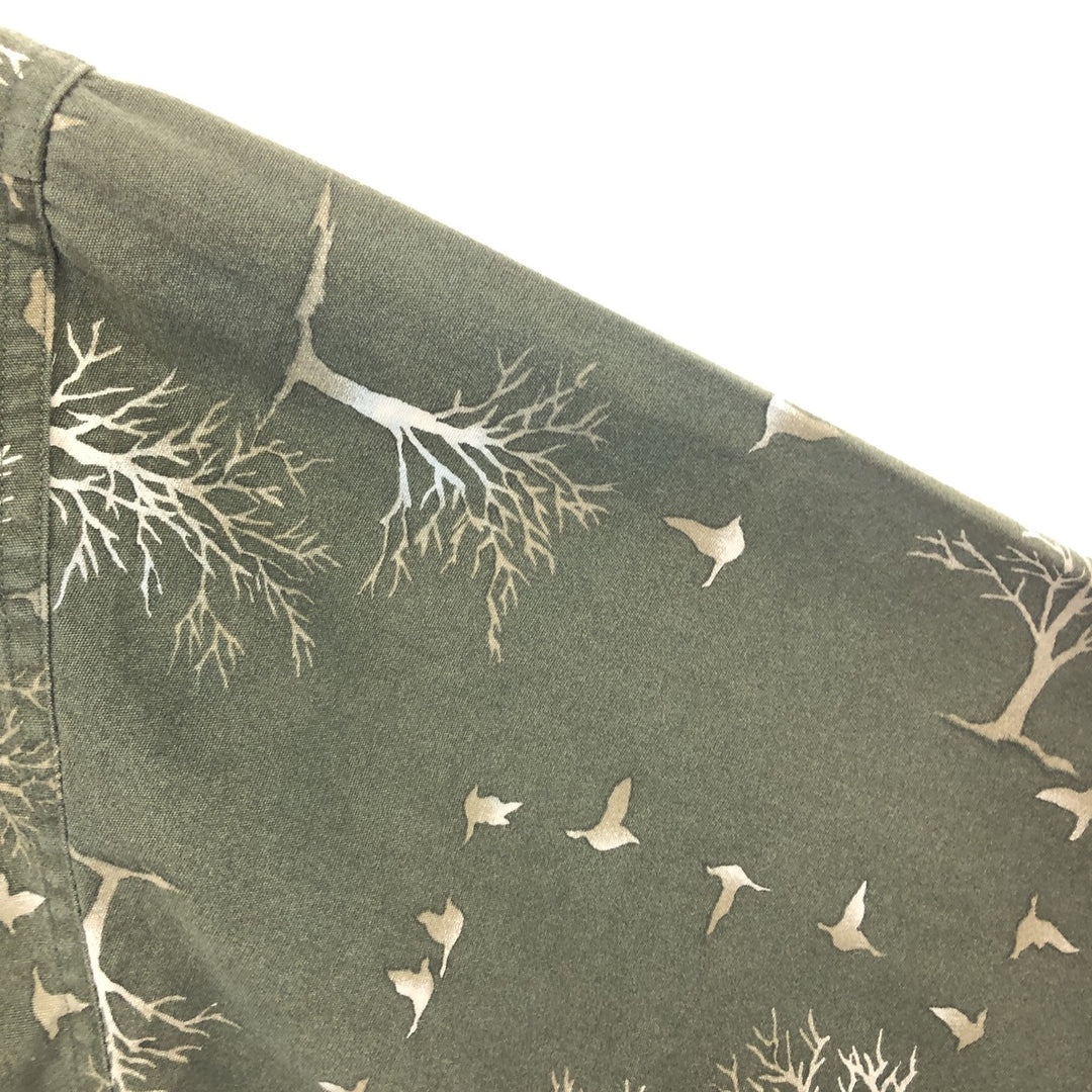 90'S Ralph Lauren CHAPS all-over print long sleeve button-down shirt, men's XL size, vintage /eaa466249