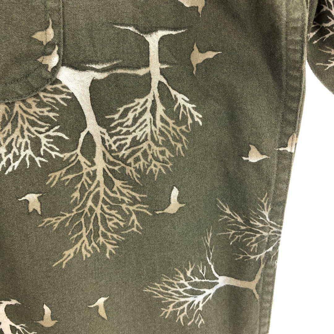 90'S Ralph Lauren CHAPS all-over print long sleeve button-down shirt, men's XL size, vintage /eaa466249