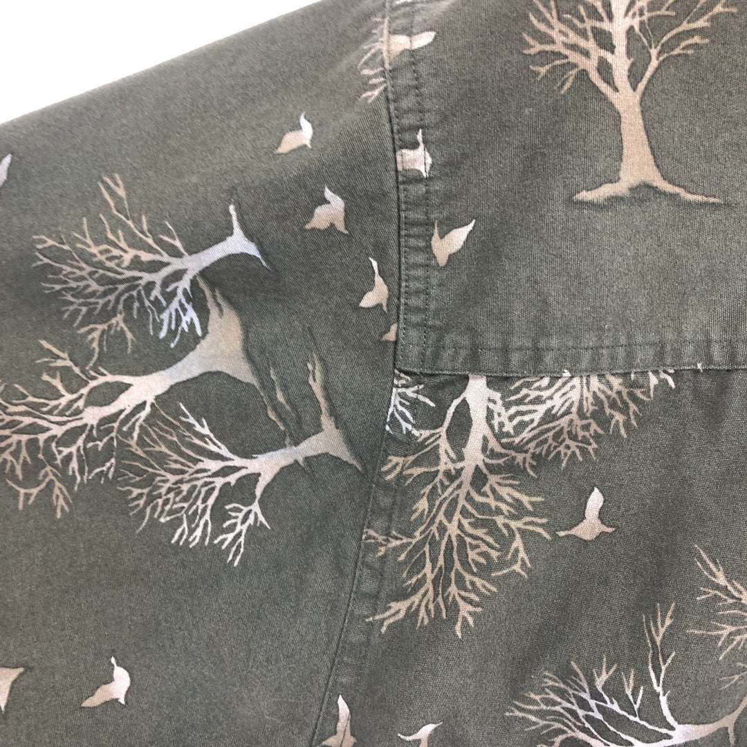 90'S Ralph Lauren CHAPS all-over print long sleeve button-down shirt, men's XL size, vintage /eaa466249