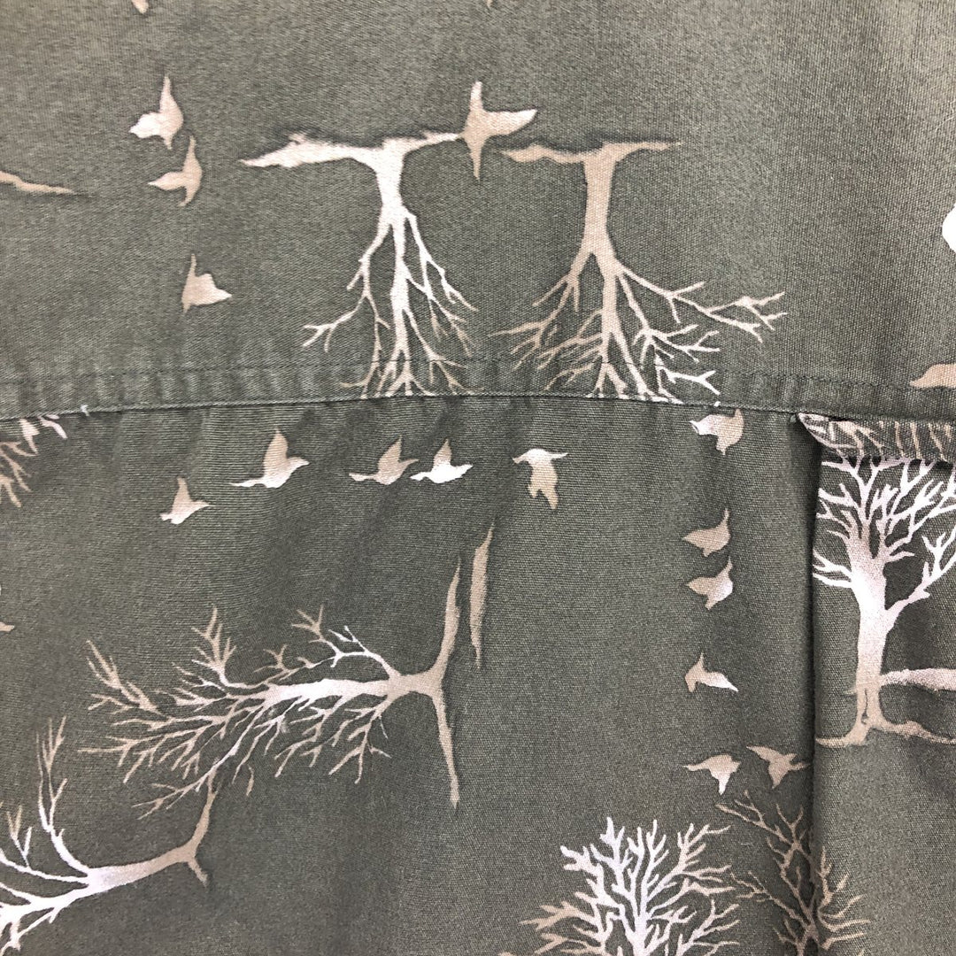 90'S Ralph Lauren CHAPS all-over print long sleeve button-down shirt, men's XL size, vintage /eaa466249