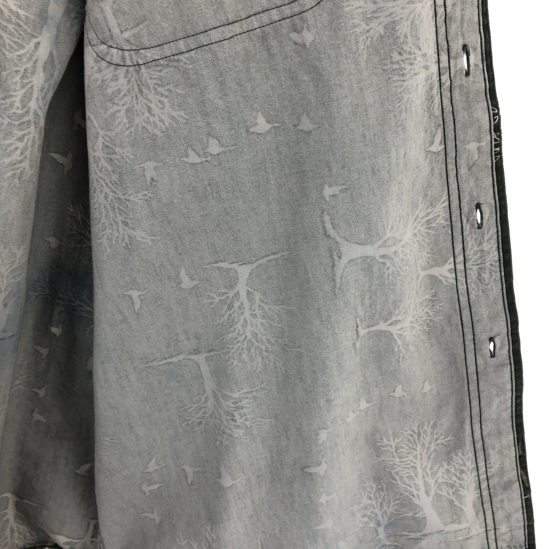 90'S Ralph Lauren CHAPS all-over print long sleeve button-down shirt, men's XL size, vintage /eaa466249