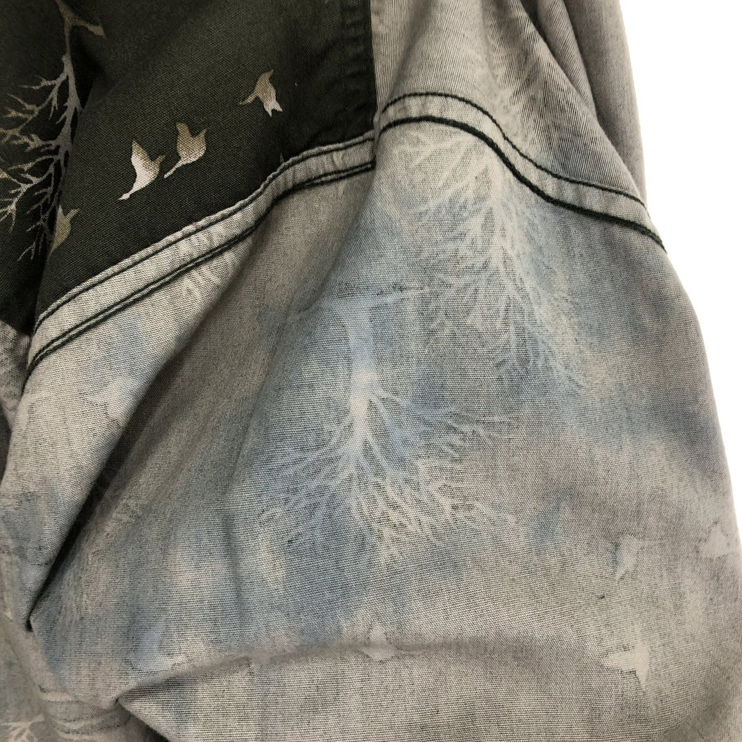 90'S Ralph Lauren CHAPS all-over print long sleeve button-down shirt, men's XL size, vintage /eaa466249