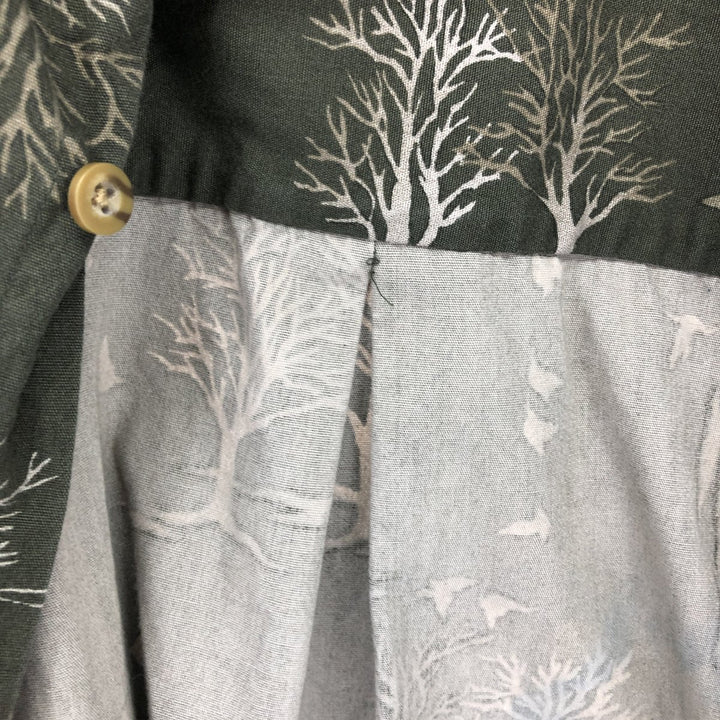 90'S Ralph Lauren CHAPS all-over print long sleeve button-down shirt, men's XL size, vintage /eaa466249