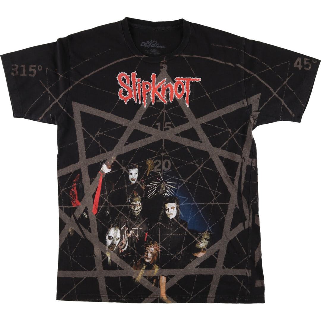 Slipknot Large Print Band T-Shirt Band Tee Men's L size /eaa466253