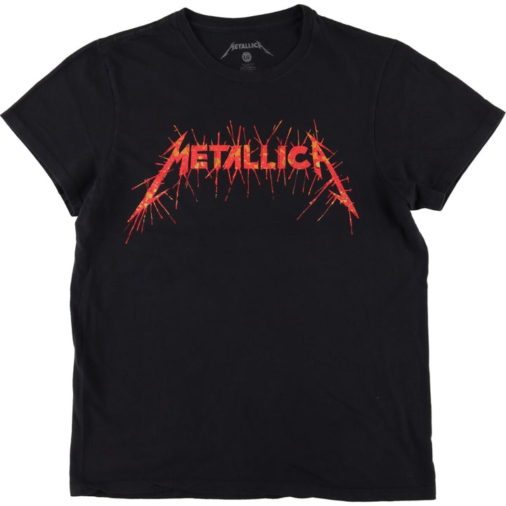 METALLICA Back Print Band T-Shirt Band Tee Men's L size / eaa466254