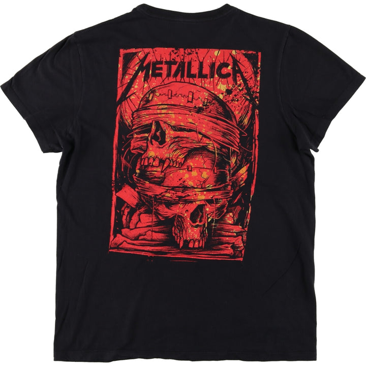 METALLICA Back Print Band T-Shirt Band Tee Men's L size / eaa466254