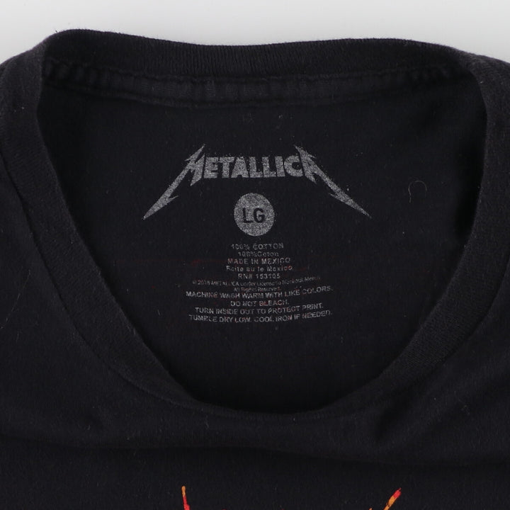 METALLICA Back Print Band T-Shirt Band Tee Men's L size / eaa466254