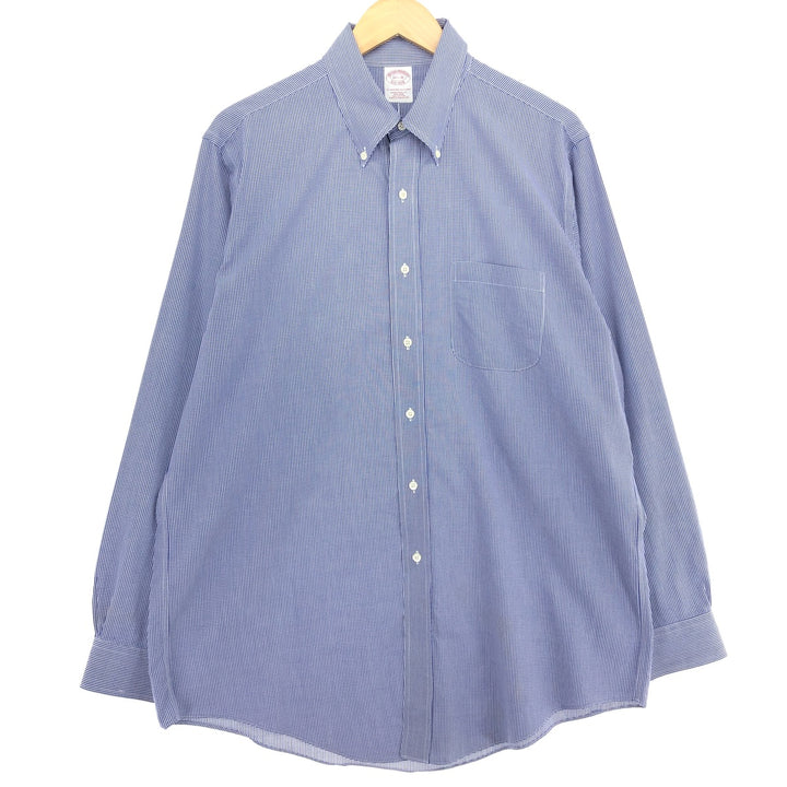 Brooks Brothers Est.1818 Gingham Check Long Sleeve Button-Down Check Shirt Men's L /eaa466267