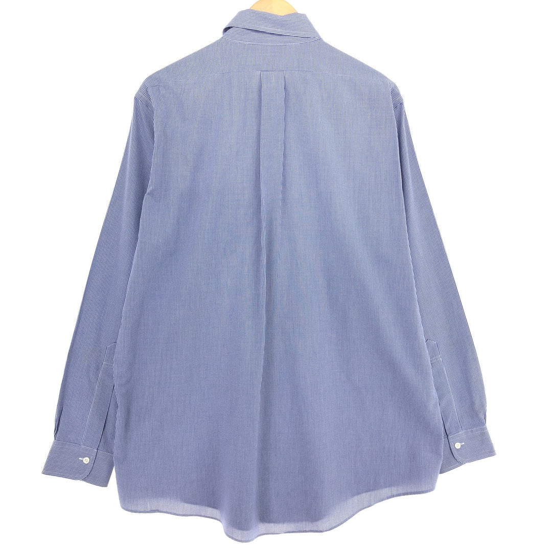 Brooks Brothers Est.1818 Gingham Check Long Sleeve Button-Down Check Shirt Men's L /eaa466267