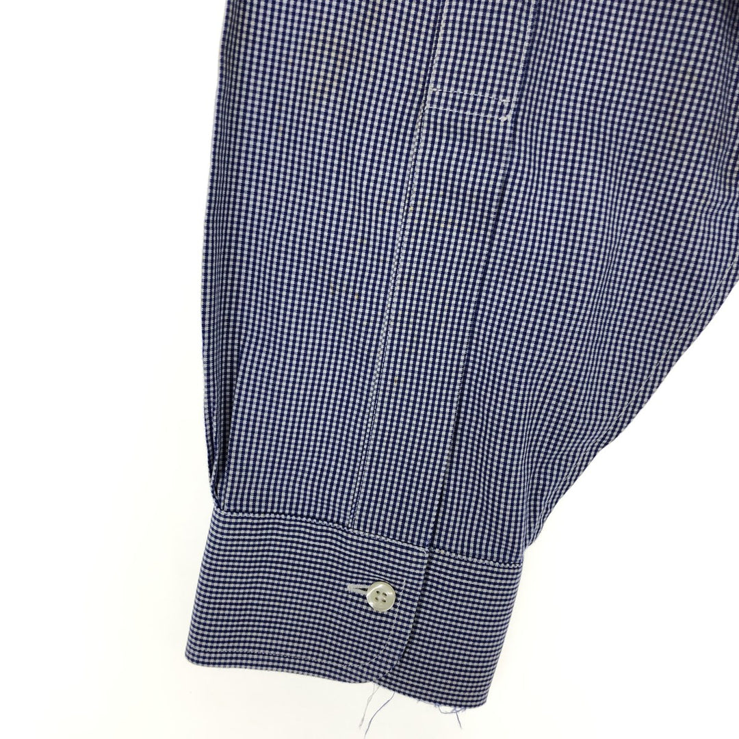 Brooks Brothers Est.1818 Gingham Check Long Sleeve Button-Down Check Shirt Men's L /eaa466267