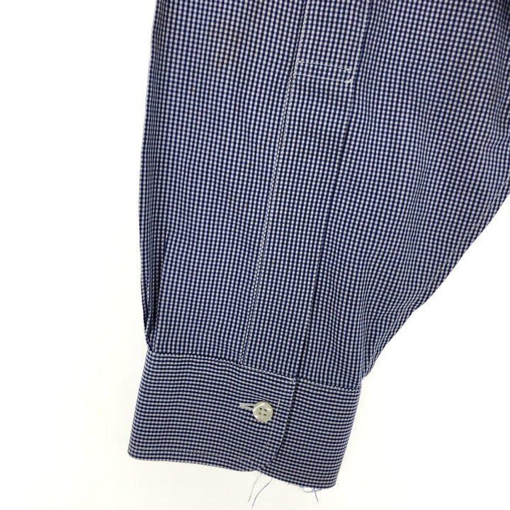 Brooks Brothers Est.1818 Gingham Check Long Sleeve Button-Down Check Shirt Men's L /eaa466267