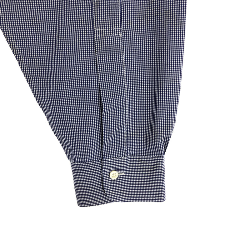 Brooks Brothers Est.1818 Gingham Check Long Sleeve Button-Down Check Shirt Men's L /eaa466267