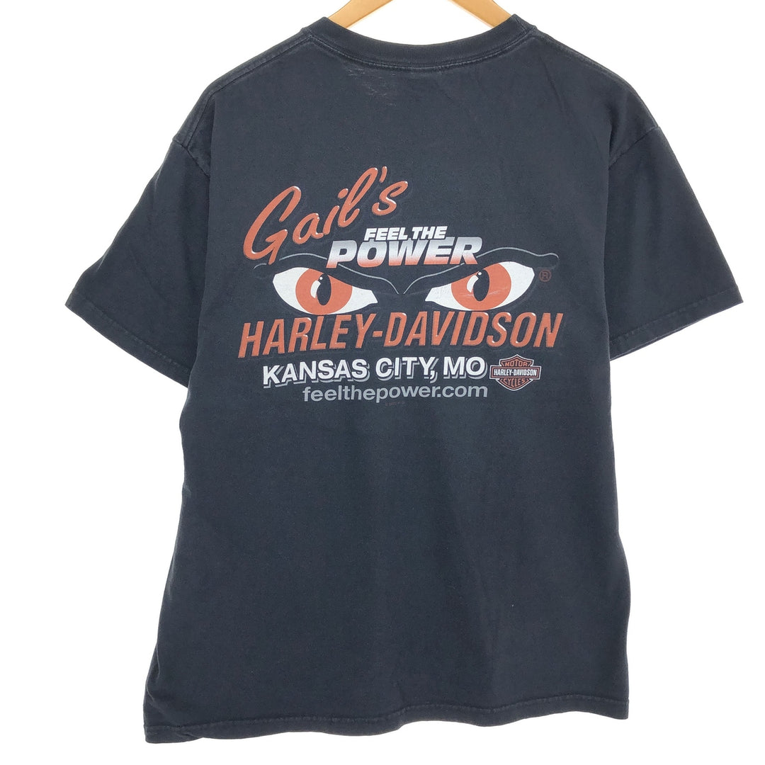 00'S Harley-Davidson Hanes BEEFY Motorcycle Bike T-shirt Made in USA Men's L size /eaa466275