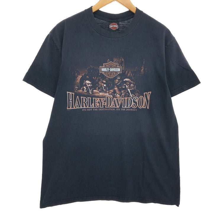 00'S Harley-Davidson Motorcycle Bike T-shirt Men's L size / eaa466281