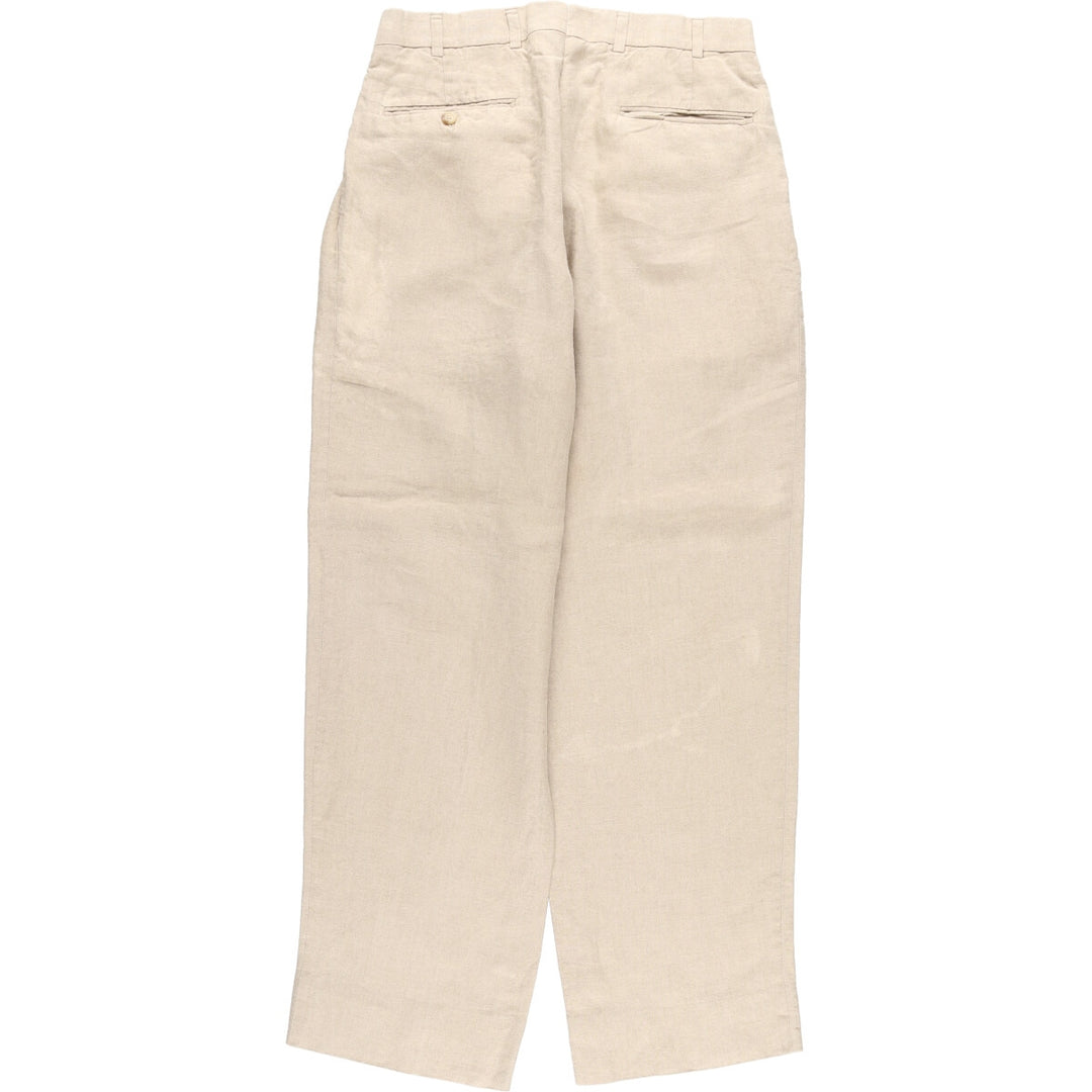 70s-80'S Brooks Brothers Two-pleat Linen Pants Slacks Made in USA Men's W31 Vintage/eaa466343