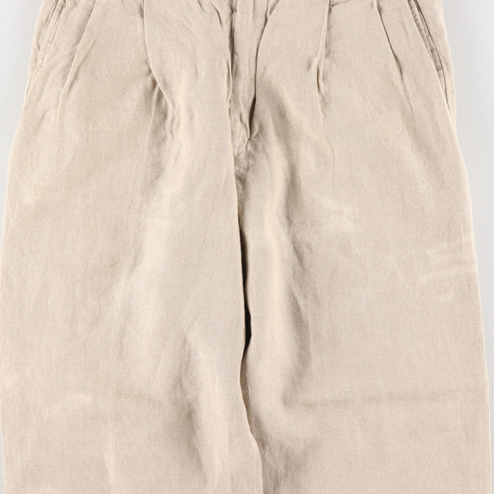 70s-80'S Brooks Brothers Two-pleat Linen Pants Slacks Made in USA Men's W31 Vintage/eaa466343