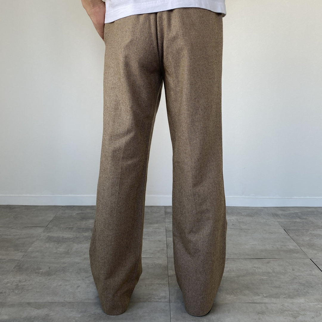 80'S BRAVINI Gun Club Check Slacks Pants Men's W32 Vintage / eaa466350