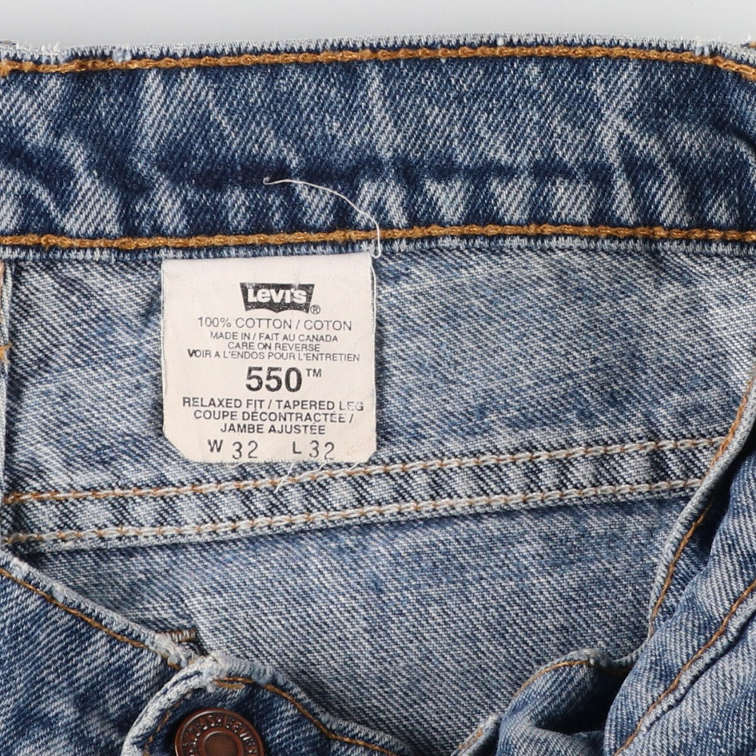 90'S Levi's 550 Tapered Denim Pants Made in Canada Men's W31 Vintage / eaa466355